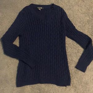Forever 21 Navy Cableknit Sweater